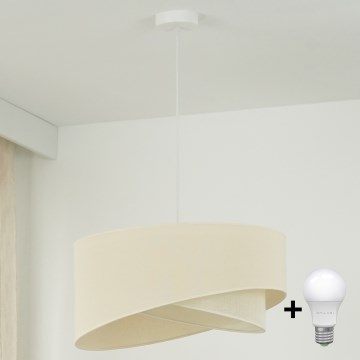 Brilagi - LED Luster na lanku LYRA 1xE27/15W/230V krémová