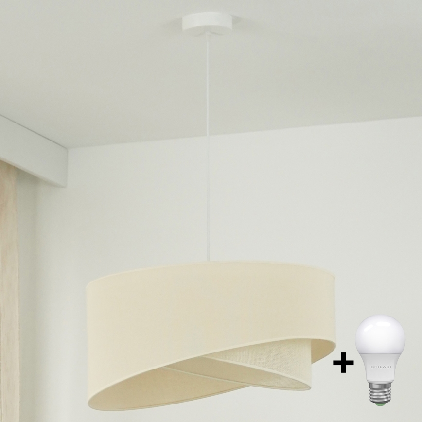 Brilagi - LED Luster na lanku LYRA 1xE27/15W/230V krémová