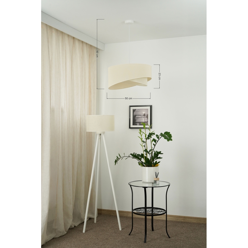 Brilagi - LED Luster na lanku LYRA 1xE27/15W/230V krémová