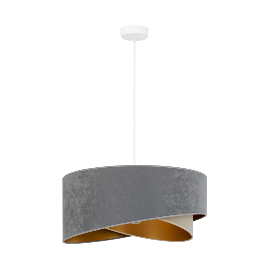 Brilagi - LED Luster na lanku LYRA 1xE27/15W/230V šedá/béžová/zlatá