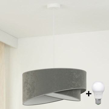 Brilagi - LED Luster na lanku LYRA 1xE27/15W/230V šedá/biela
