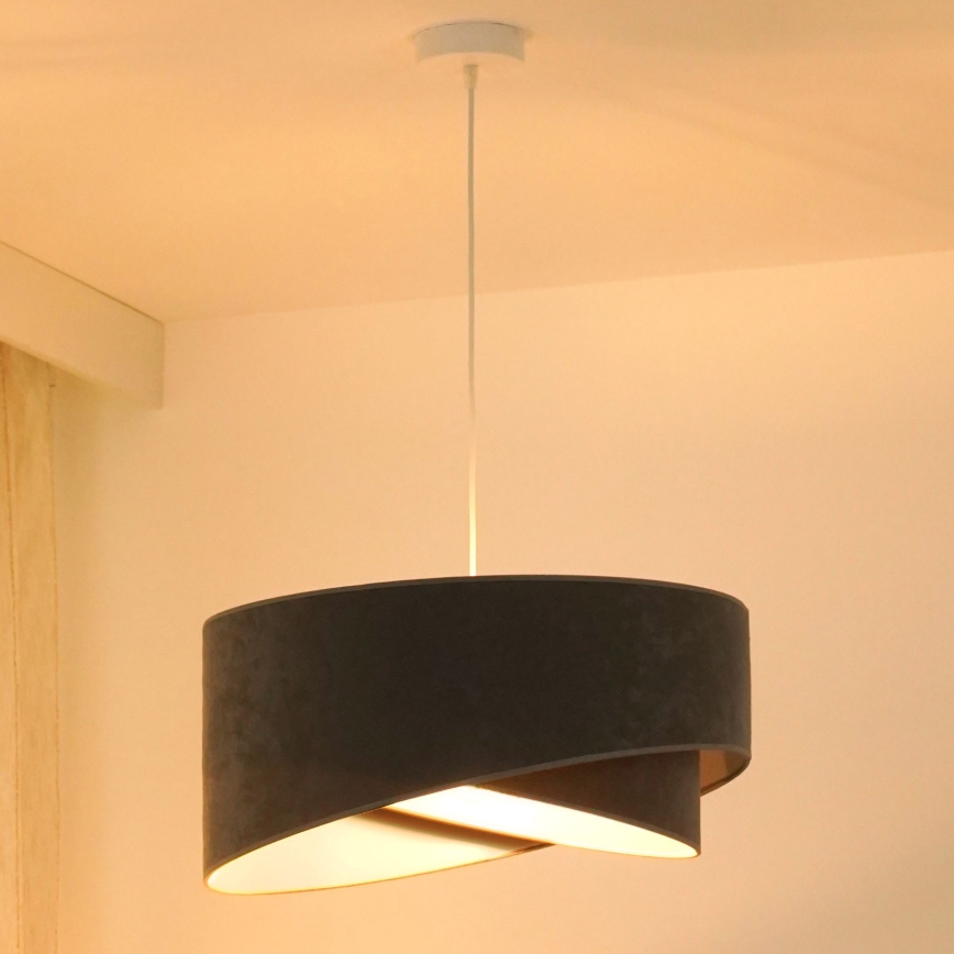 Brilagi - LED Luster na lanku LYRA 1xE27/15W/230V šedá/biela