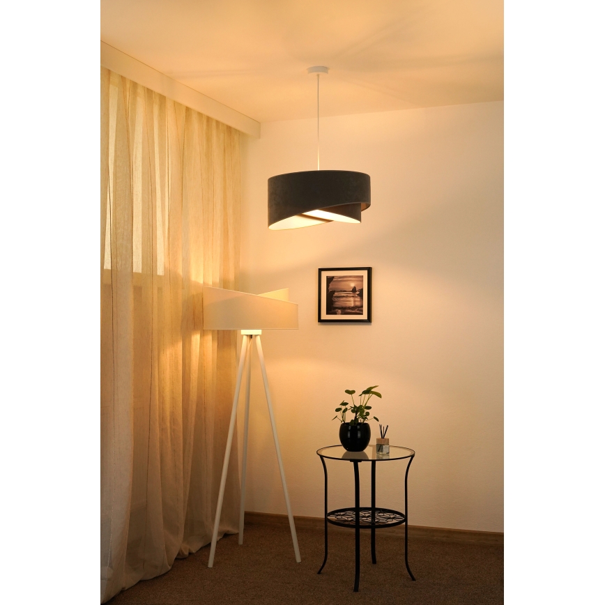 Brilagi - LED Luster na lanku LYRA 1xE27/15W/230V šedá/biela