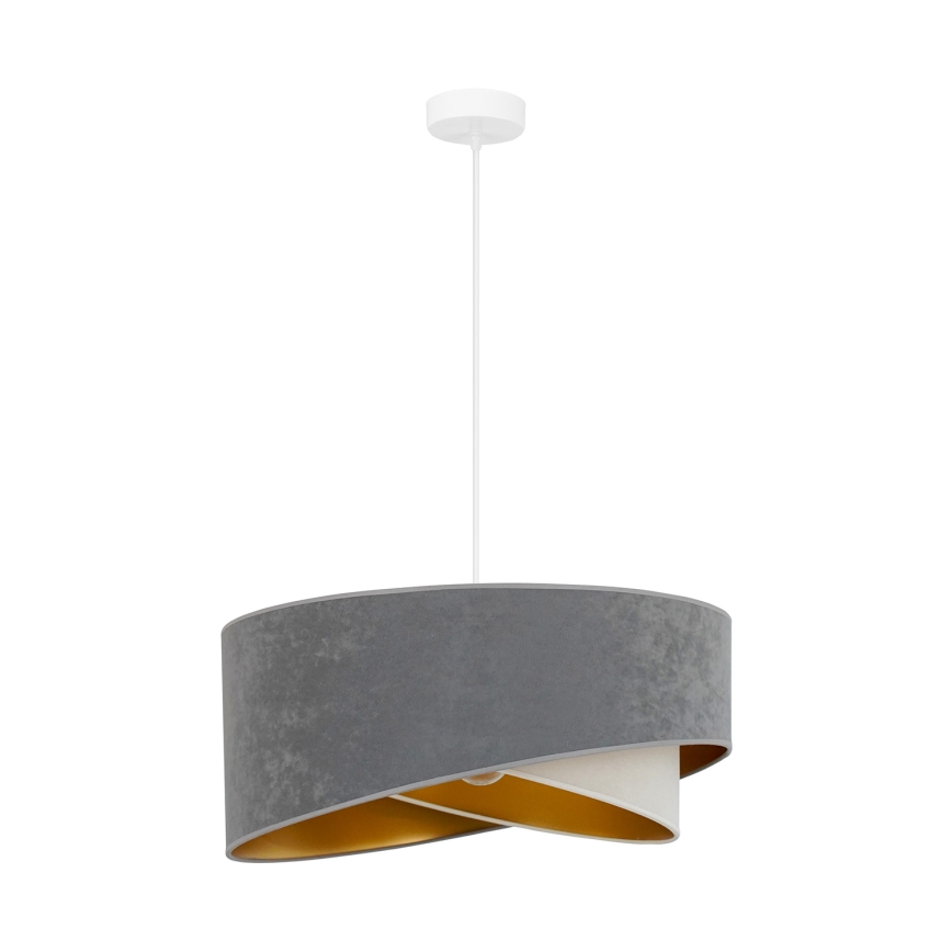 Brilagi - LED Luster na lanku LYRA 1xE27/15W/230V šedá/krémová/zlatá