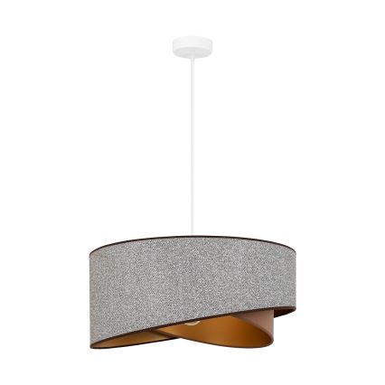 Brilagi - LED Luster na lanku LYRA 1xE27/15W/230V šedá/krémová/zlatá