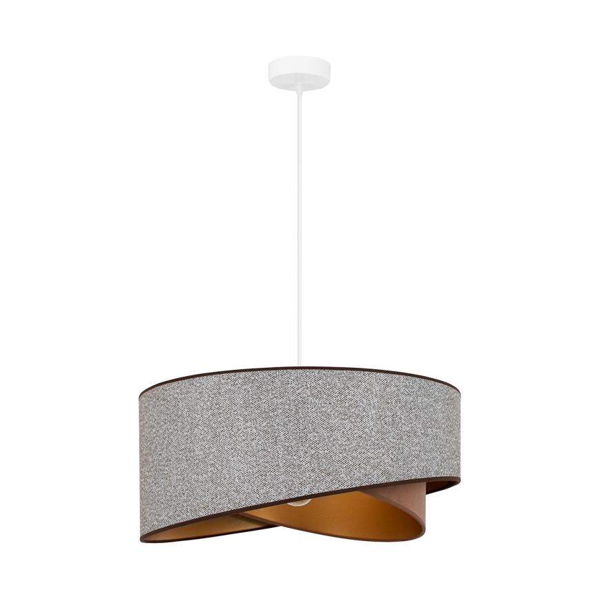 Brilagi - LED Luster na lanku LYRA 1xE27/15W/230V šedá/krémová/zlatá