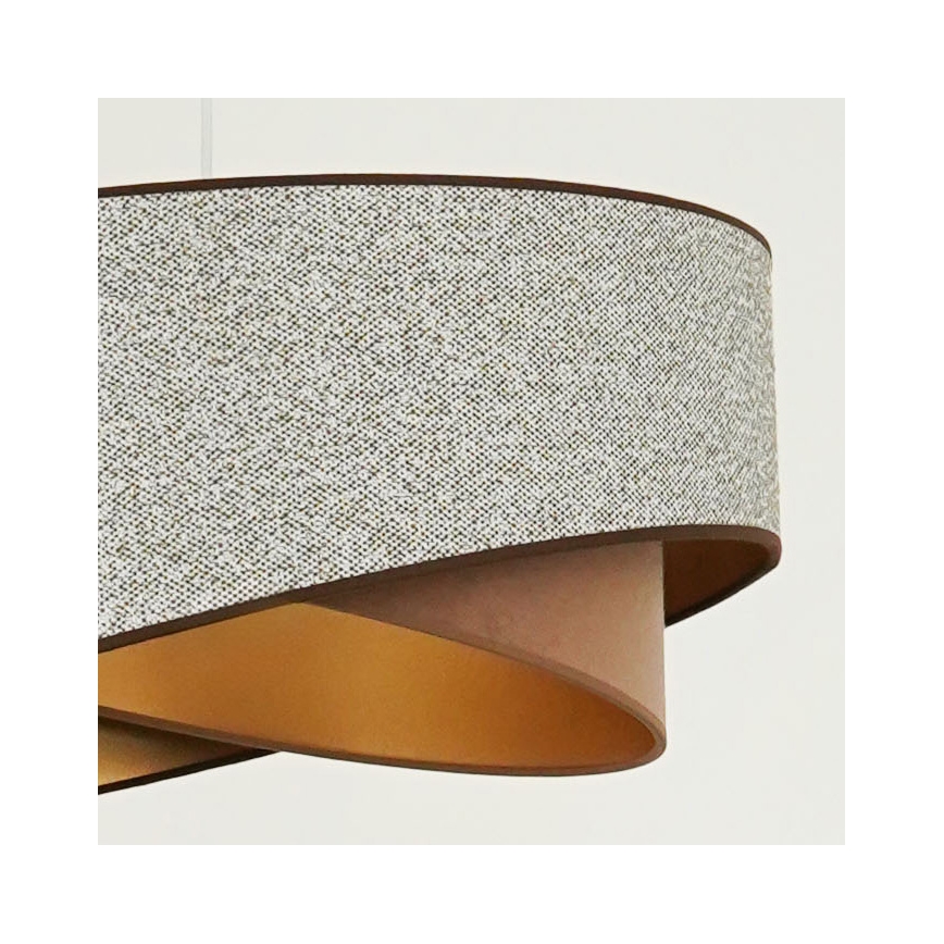Brilagi - LED Luster na lanku LYRA 1xE27/15W/230V šedá/krémová/zlatá