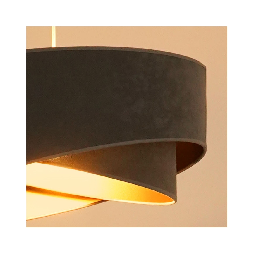 Brilagi - LED Luster na lanku LYRA 1xE27/15W/230V šedá/zlatá
