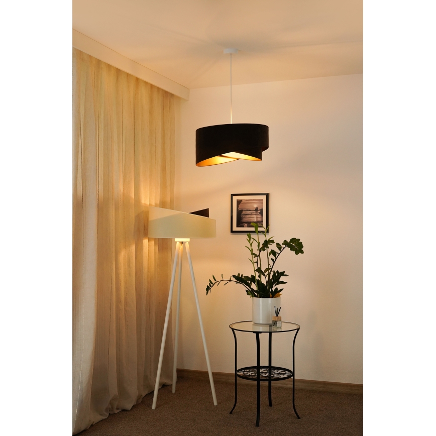 Brilagi - LED Luster na lanku LYRA 1xE27/15W/230V tmavohnedá/zlatá