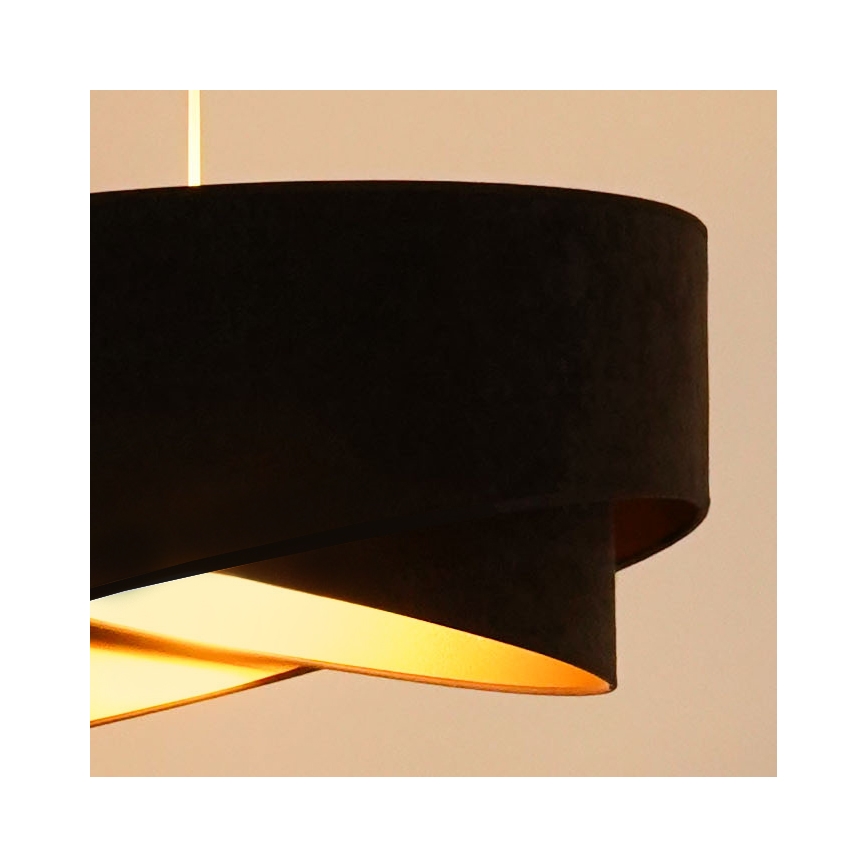 Brilagi - LED Luster na lanku LYRA 1xE27/15W/230V tmavohnedá/zlatá