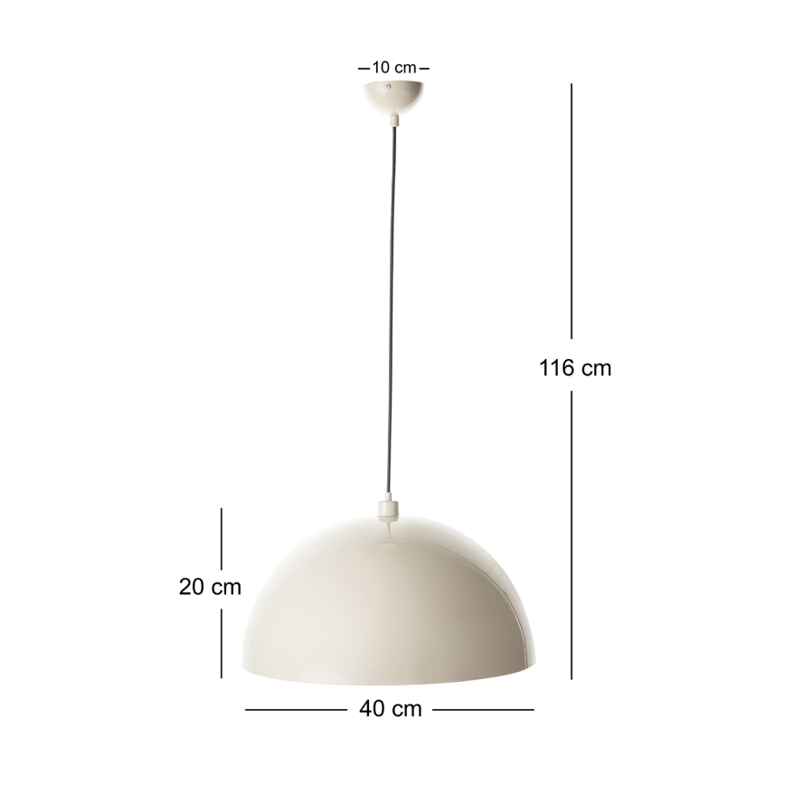Brilagi - LED luster na lanku METALO 1xE27/40W/230V pr. 40 cm béžová/medená
