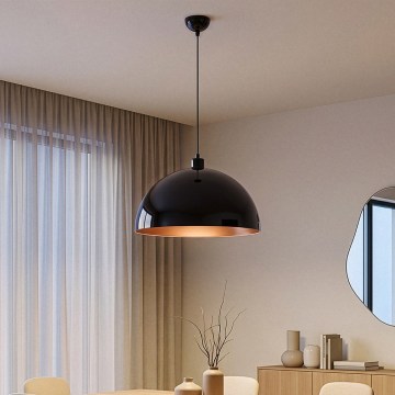 Brilagi - LED luster na lanku METALO 1xE27/40W/230V pr. 40 cm čierna/medená
