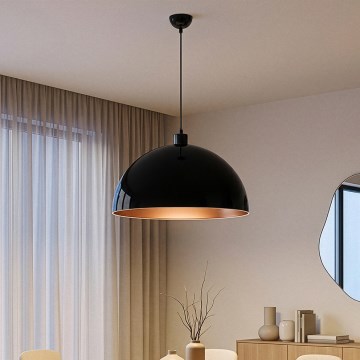 Brilagi - LED Luster na lanku METALO 1xE27/40W/230V pr. 60 cm čierna/medená