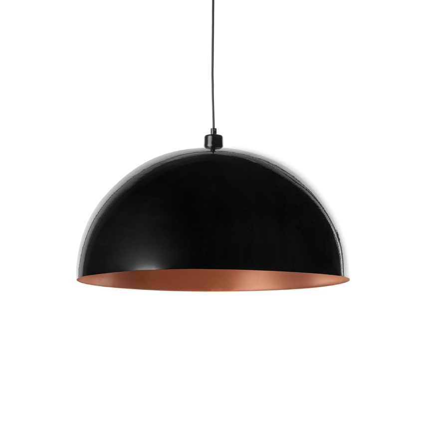 BRILAGI - LED Luster na lanku METALO 1xE27/40W/230V pr. 60 cm čierna/medená