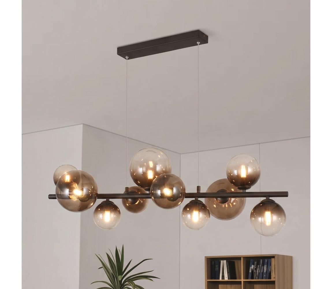 Brilagi - LED luster na lanku MILLA 10xG9/3W/230V hnedá/dymová hnedá 7010-10CC