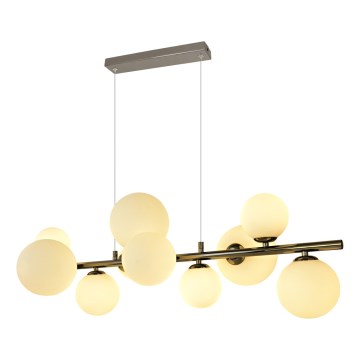 Brilagi - LED Luster na lanku MILLA 10xG9/3W/230V lesklý chróm/biela
