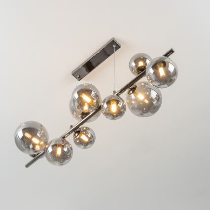 Brilagi - LED Luster na lanku MILLA 10xG9/3W/230V lesklý chróm/dymová