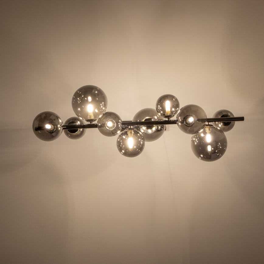 Brilagi - LED Luster na lanku MILLA 10xG9/3W/230V lesklý chróm/dymová