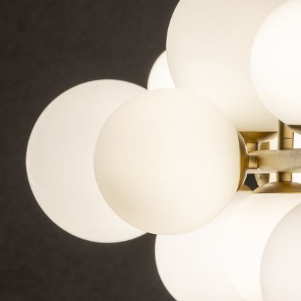 Brilagi - LED Luster na lanku MILLA 10xG9/3W/230V zlatá/biela