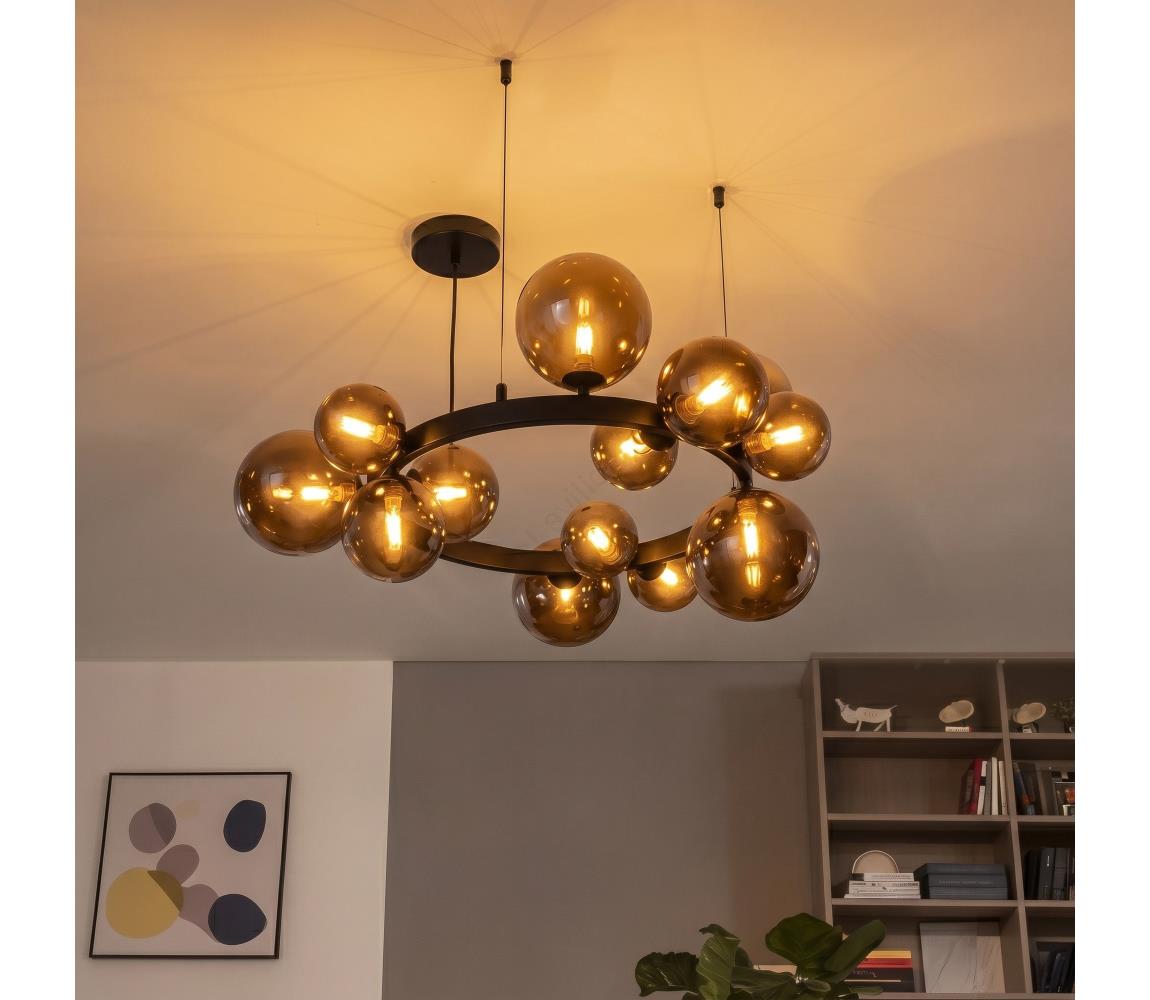 Brilagi - LED luster na lanku MILLA 15xG9/3W/230V hnedá/dymová hnedá 6010-15CC