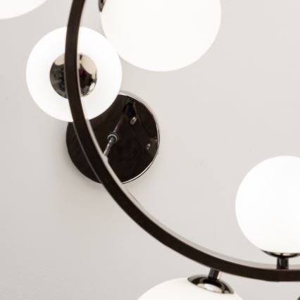 Brilagi - LED Luster na lanku MILLA 15xG9/3W/230V lesklý chróm/biela