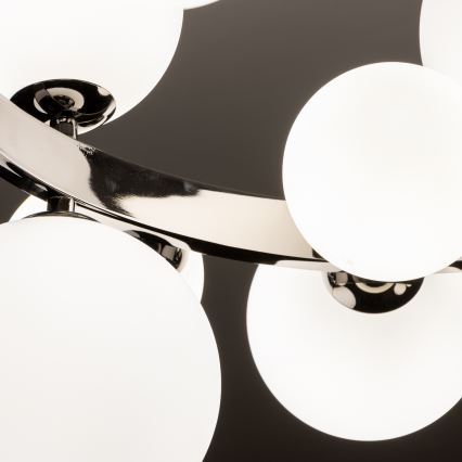 Brilagi - LED Luster na lanku MILLA 15xG9/3W/230V lesklý chróm/biela