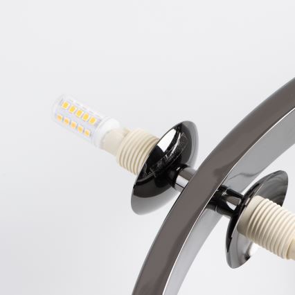 Brilagi - LED Luster na lanku MILLA 15xG9/3W/230V lesklý chróm/biela