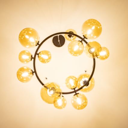 Brilagi - LED Luster na lanku MILLA 15xG9/3W/230V lesklý chróm/zlatá