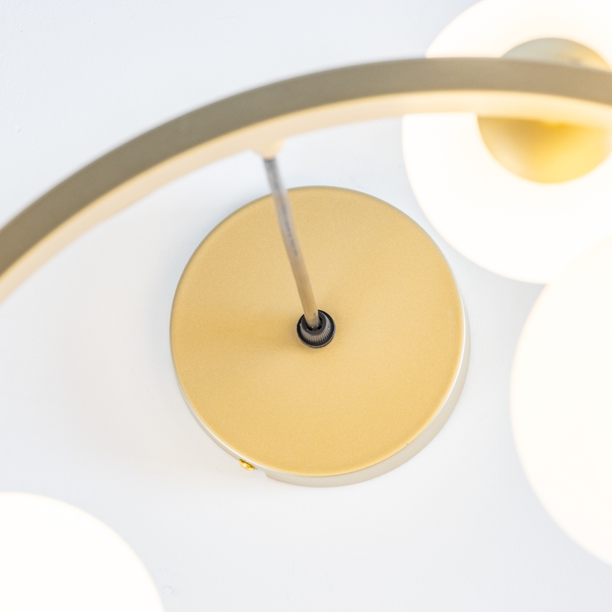 Brilagi - LED Luster na lanku MILLA 15xG9/3W/230V zlatá/biela