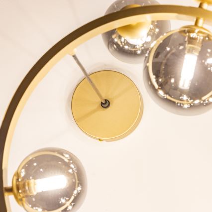 Brilagi - LED Luster na lanku MILLA 15xG9/3W/230V zlatá/dymová