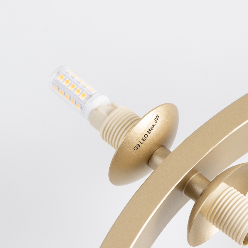 Brilagi - LED Luster na lanku MILLA 15xG9/3W/230V zlatá