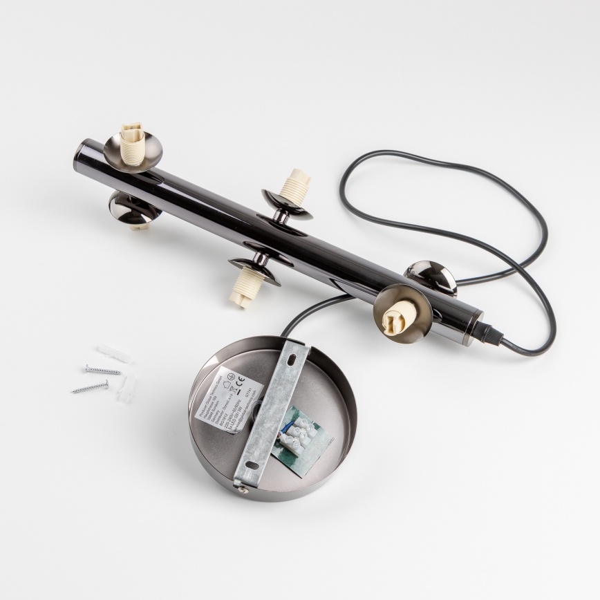 Brilagi - LED luster na lanku MILLA 6xG9/3W/230V čierny chróm/biela