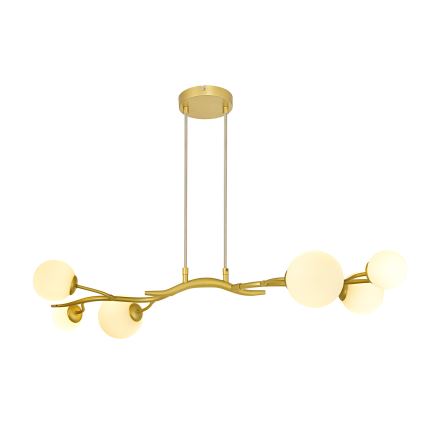 Brilagi - LED Luster na lanku MISTEL 6xG9/3W/230V zlatá/biela