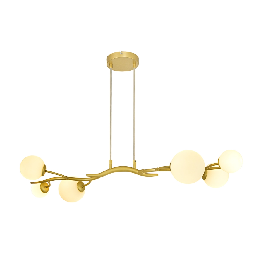 Brilagi - LED Luster na lanku MISTEL 6xG9/3W/230V zlatá/biela