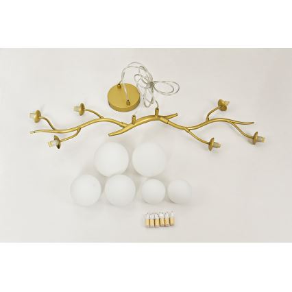 Brilagi - LED Luster na lanku MISTEL 6xG9/3W/230V zlatá/biela