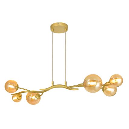 Brilagi - LED Luster na lanku MISTEL 6xG9/3W/230V zlatá