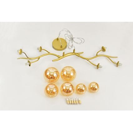 Brilagi - LED Luster na lanku MISTEL 6xG9/3W/230V zlatá