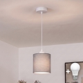 BRILAGI - LED Luster na lanku NUBILA 1xE27/60W/230V pr. 14 cm biela/svetlosivá