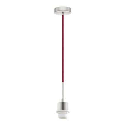 Brilagi - LED luster na lanku NUBILA 1xE27/60W/230V pr. 14 cm červená/čierna