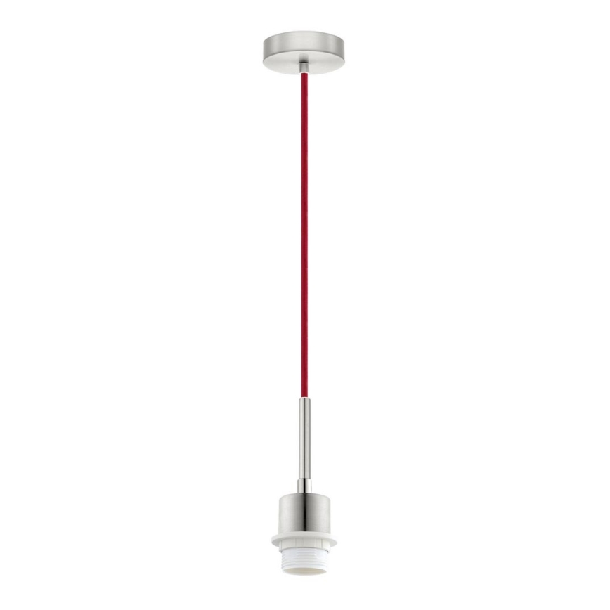 Brilagi - LED luster na lanku NUBILA 1xE27/60W/230V pr. 14 cm červená/šedá
