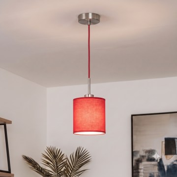 Brilagi - LED luster na lanku NUBILA 1xE27/60W/230V pr. 14 cm červený