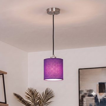 Brilagi - LED luster na lanku NUBILA 1xE27/60W/230V pr. 14 cm čierna/fialová