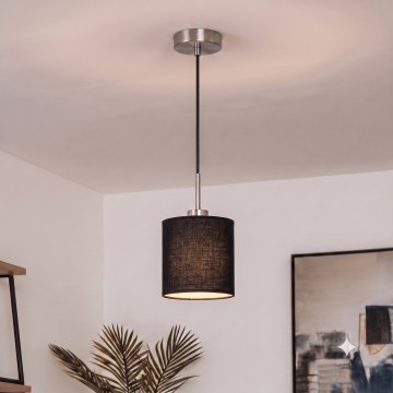 Brilagi - LED luster na lanku NUBILA 1xE27/60W/230V pr. 14 cm čierna