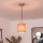 Brilagi - LED luster na lanku NUBILA 1xE27/60W/230V pr. 14 cm čierna/oranžová