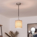 Brilagi - LED luster na lanku NUBILA 1xE27/60W/230V pr. 14 cm čierna/svetlohnedá