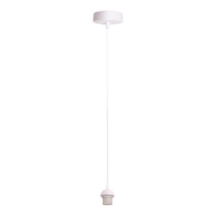 BRILAGI - LED luster na lanku NUBILA 1xE27/60W/230V priemer 14 cm biela/svetlohnedá