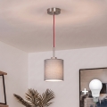 Brilagi - LED luster na lanku NUBILA 1xE27/60W/230V priemer 14 cm červená/svetlosivá