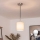 Brilagi - LED luster na lanku NUBILA 1xE27/60W/230V priemer 14 cm čierna/krémová
