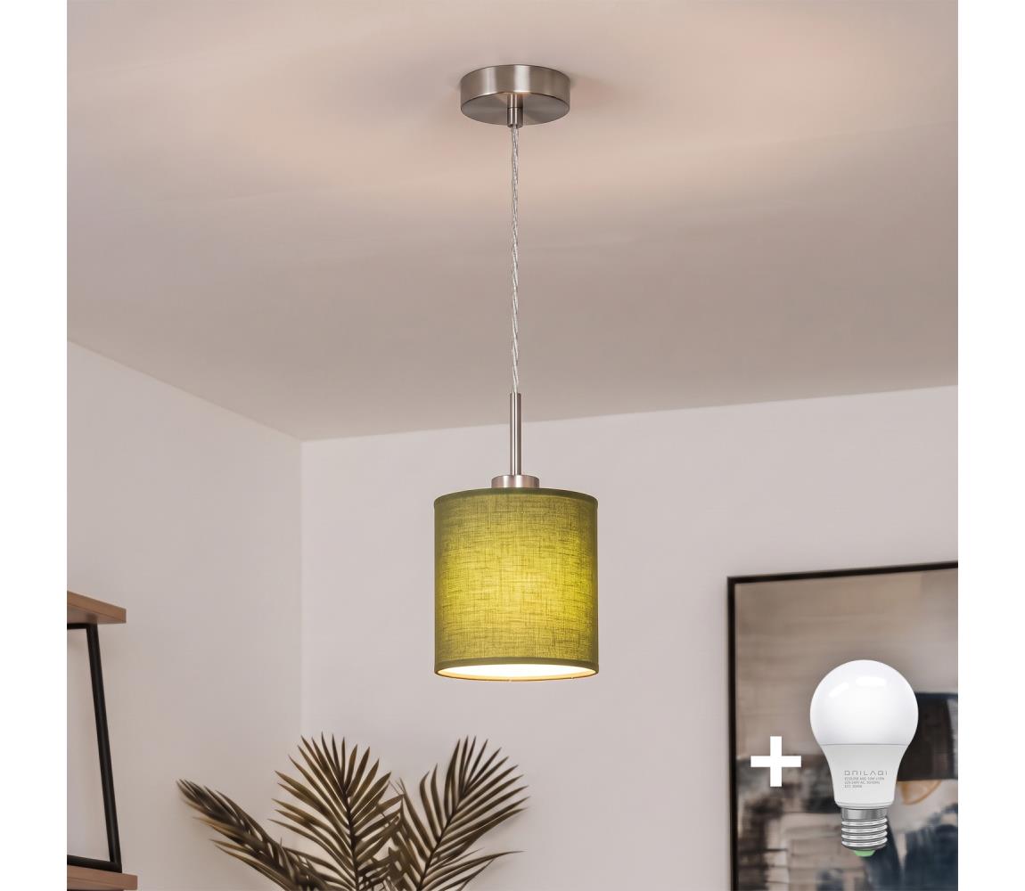 Brilagi - LED luster na lanku NUBILA 1xE27/60W/230V priemer 14 cm zelený EG32515+BG1576