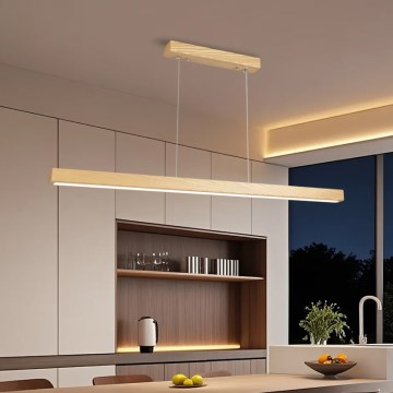 Brilagi - LED luster na lanku OAK LED/30W/230V 3000/4500/6000K dub
